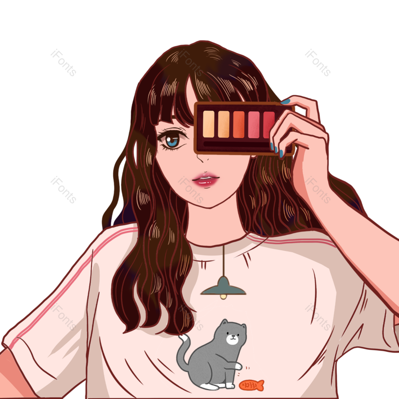 美女图片,卡通人物元素,装饰元素PNG,女孩免抠素材